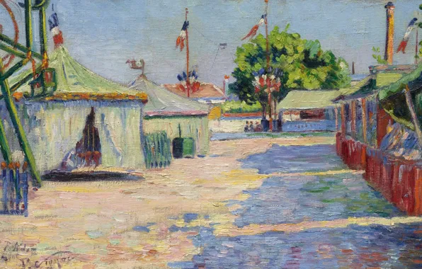 Картина, жанровая, Поль Синьяк, Праздник в Аньере