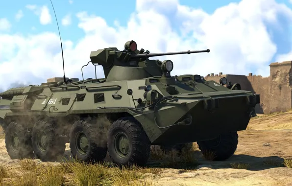 СССР, БТР-80А, Пушка 2А72
