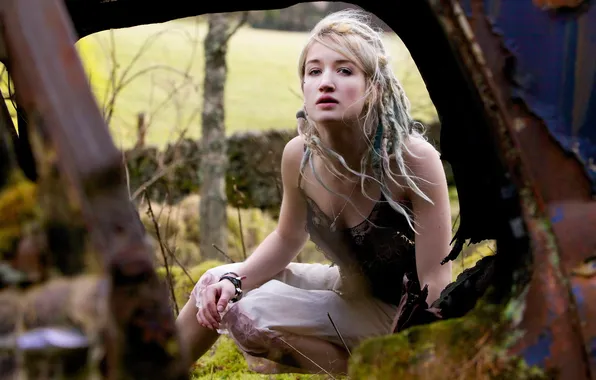 Взгляд, девушка, фон