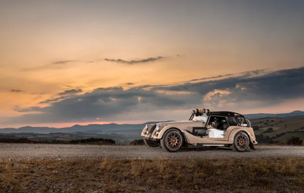 Car, sky, Morgan, Plus Four, Morgan Plus Four CX-T