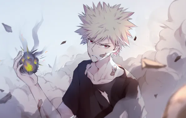 Парень, My Hero Academia, Boku No Hero Academia, Моя Геройская Академия, Бакуго Катсуки
