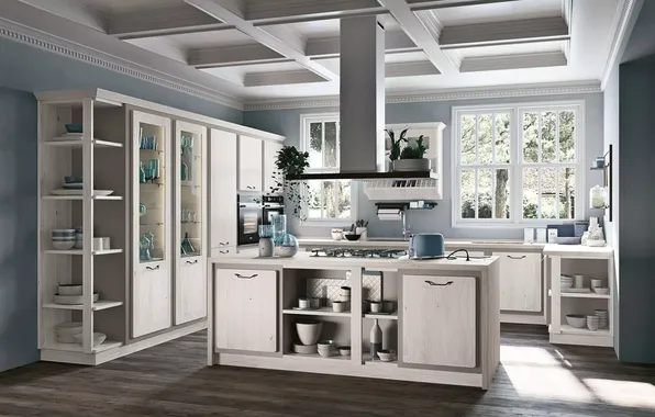 Стиль, вилла, интерьер, Италия, кухня, итальянский дизайн, Cucina Sinigallia