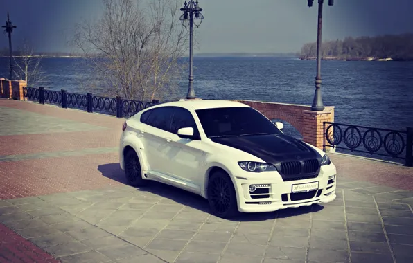 BMW, white, tuning, E72, HAMANN