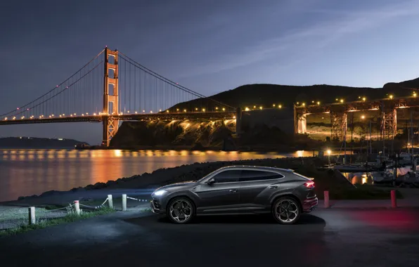 Lamborghini, Сан-Франциско, USA, США, Golden Gate Bridge, San Francisco, 2018, кроссовер