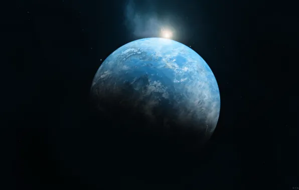 Звезды, Планета, Космос, Звезда, Fantasy, Арт, Stars, Space