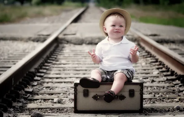Картинка настроение, мальчик, железная дорога