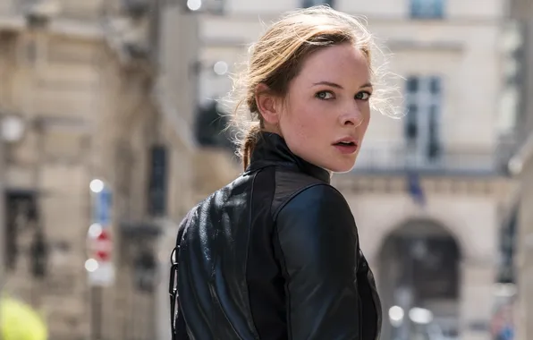 Кадр, красотка, триллер, боевик, кожанка, Rebecca Ferguson, Ребекка Фергюсон, Mission: Impossible - Fallout