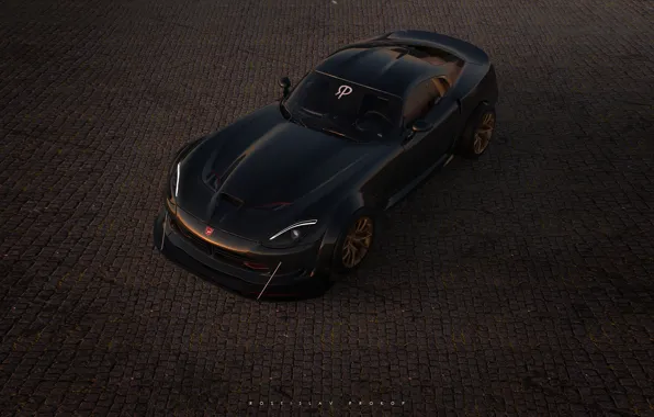 Авто, Машина, Dodge, Viper GTS, Viper, Dodge Viper, GTS, Рендеринг