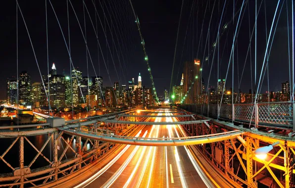 Картинка мост, new york, rush