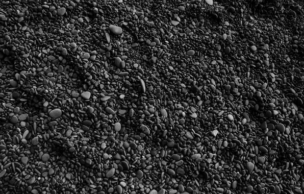 Black, beach, pattern, stones