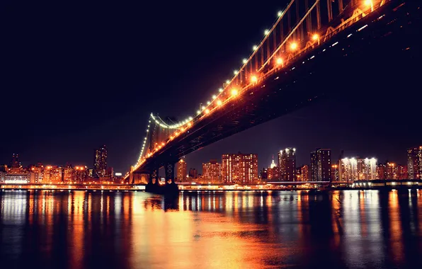 Картинка New York, Manhattan, Manhattan Bridge