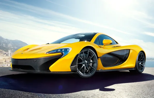 McLaren, концепт, yellow, макларен, McLaren P1