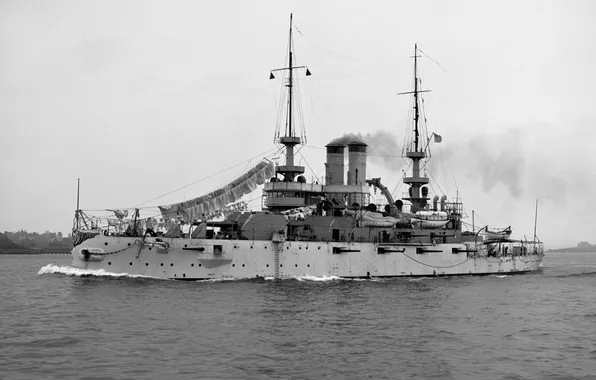 Ретро, линкор, 1905, санитарный день, USS Illinois
