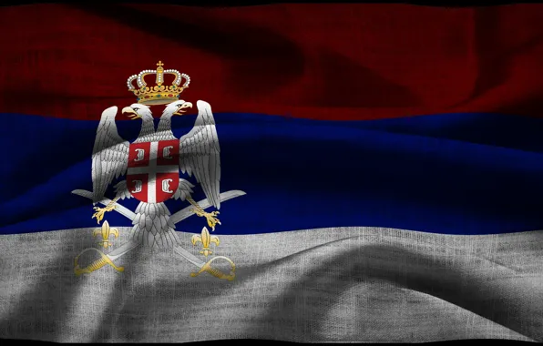 Флаг, герб, Сербия, Serbia