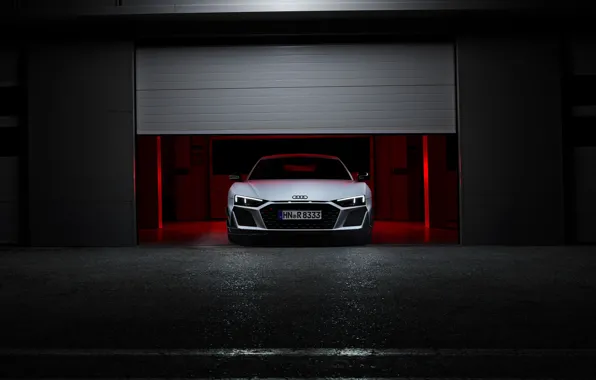 Картинка Audi, headlights, R8, Audi R8 Coupe V10 GT RWD