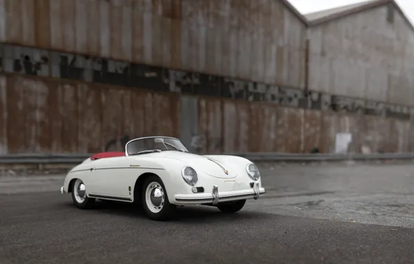 Картинка Porsche, white, 1956, 356, Porsche 356A 1600 Speedster
