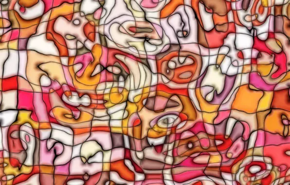 Картинка линии, узор, краски