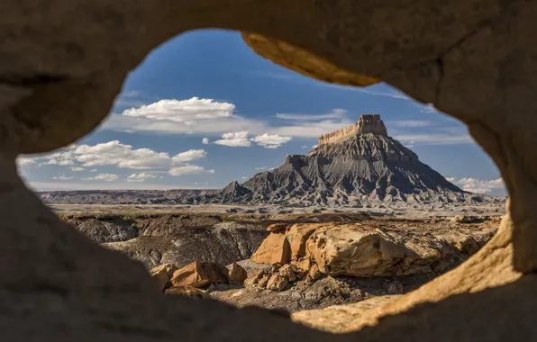 Картинка Юта, США, Utah, Wayne County, Factory Butte