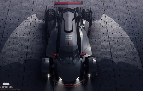 Крылья, автомобиль, batmobile concept