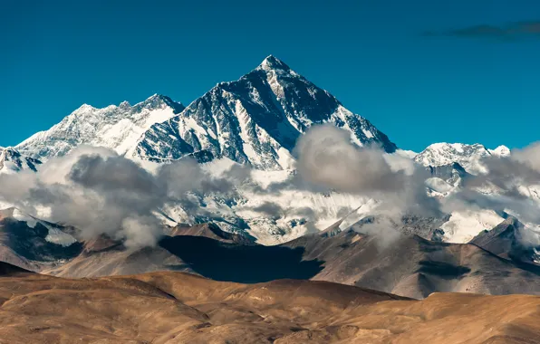 Картинка гора, Джомолунгма, Эверест, Гималаи, Непал