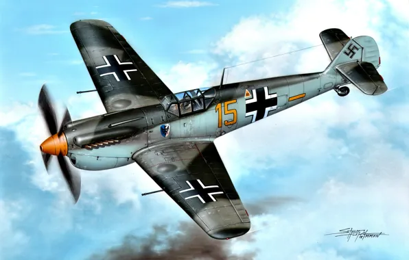 Испания, Hispano, Buchon, HA 1112 Buchon, Камуфляж для фильма ''Битва за британию'' 1969