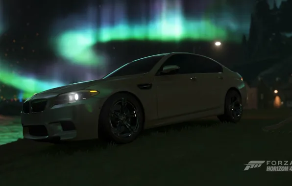 BMW, Car, Sky, Stars, Game, F10, 5er, M5