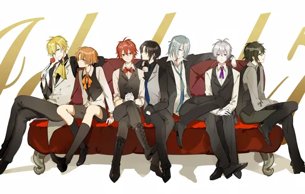 Аниме, арт, парни, IDOLiSH7