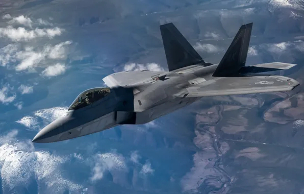 Стелс, малозаметный, ВВС США, многоцелевой истребитель пятого поколения, Lockheed/Boeing F-22 Raptor