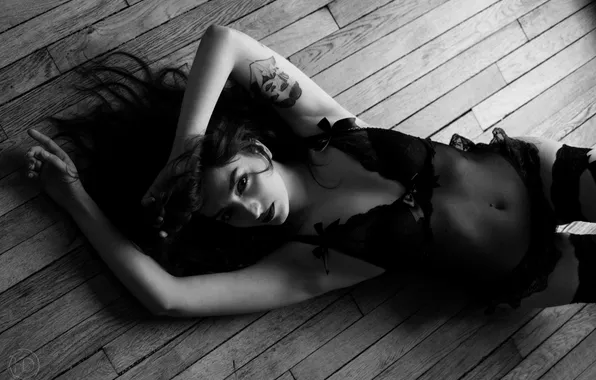 Картинка monochrome, model, women, Havez Denis