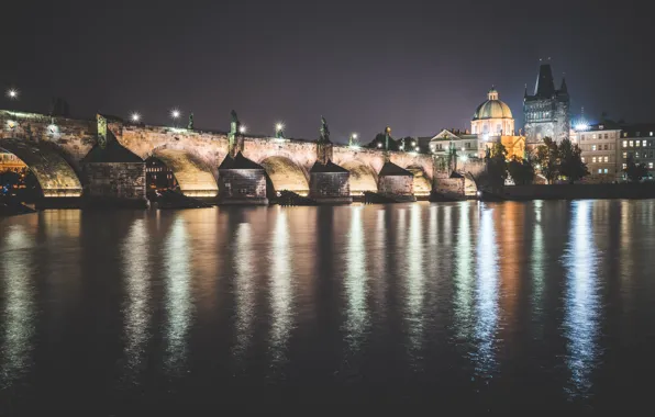 Картинка Прага, Чехия, Prague, Карлов мост, Czech Republic, Charles Bridge
