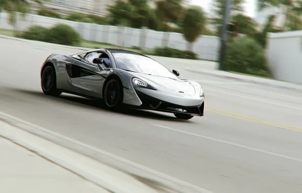 McLaren, Авто, Машина, Серый, Суперкар, Спорткар, 570s, McLaren 570s