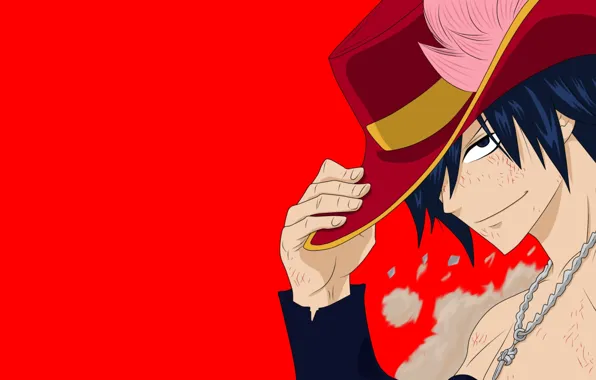 Hat, anime, Gray, manga, japanese, Fairy Tail, mahou, demon slayer