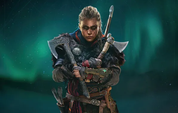 Axe, assassins creed, female, eivor, valhalla
