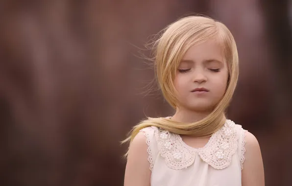 Фон, портрет, девочка, боке