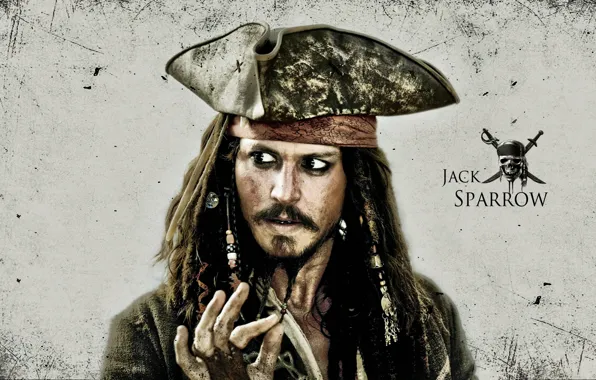 Картинка johnny depp, actor, hollywood, movie, pirates, guy, jack sparrow