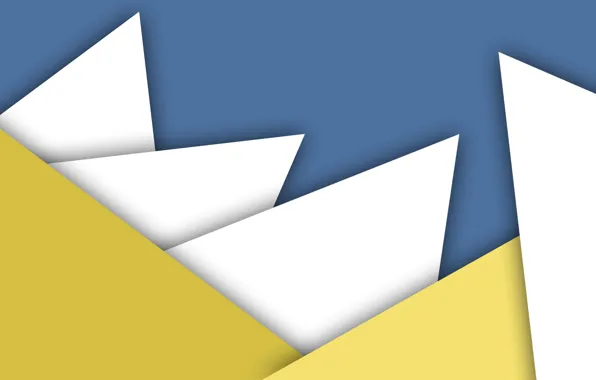 Белый, синий, желтый, геометрия, design, color, material
