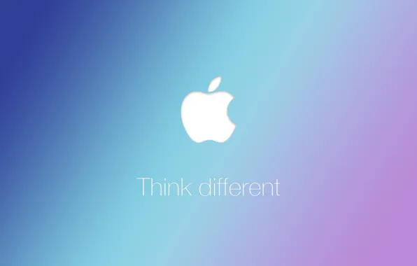 Apple, яблоко, логотип, слоган, Think different