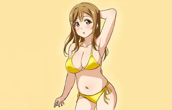 Girl, sexy, cleavage, long hair, boobs, anime, beautiful, pretty