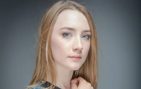 Картинка портрет, актриса, голубые глаза, Saoirse Ronan