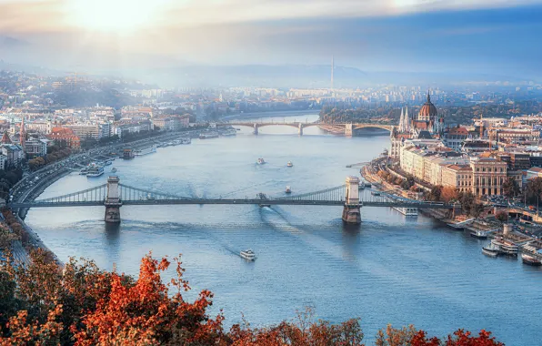 Город, Sunset, Budapest