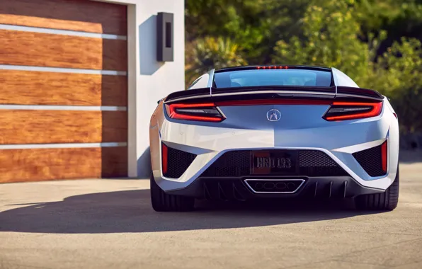 Honda, вид сзади, Acura, NSX, 2019