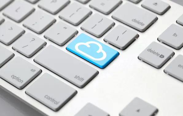 Облако, кнопки, клавиатура, white, cloud, keyboard