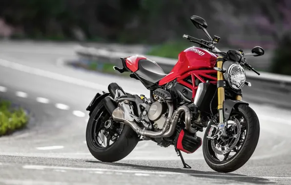 Red, Ducati, Monster, moto, road, bike, Legend, classic