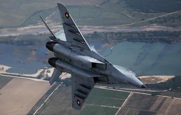 Картинка полет, крылья, истребитель, многоцелевой, MiG-29, МиГ-29