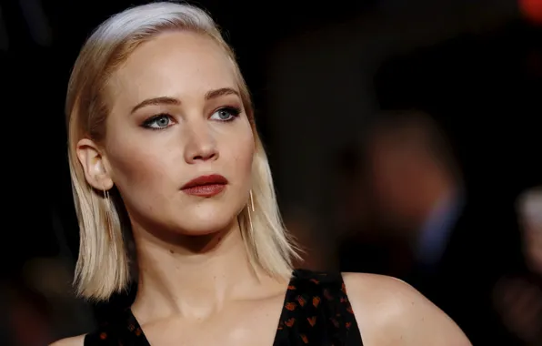 Взгляд, поза, макияж, актриса, look, pose, actress, Jennifer Lawrence