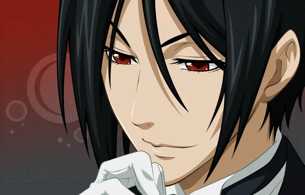 Аниме, арт, Sebastian Michaelis, тёмный дворецкий
