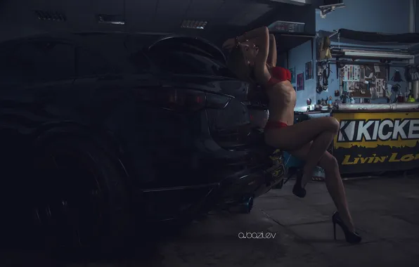 Девушка, фотограф, Infiniti, girl, ножки, photography, photographer, Alex Bazilev
