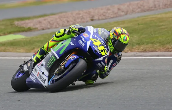 Шлем, MotoGP, Valentino Rossi, Yamaha M1, Наклон