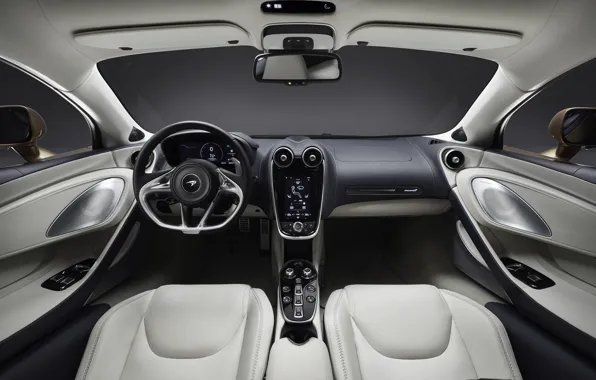 McLaren, суперкар, салон, 2019, McLaren GT