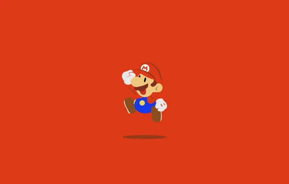 Картинка Марио, Mario, главный герой, Mario Bros, Super Mario Bros, игровой персонаж, водопроводчик